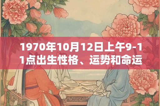 1970年10月12日上午9-11点出生性格、运势和命运