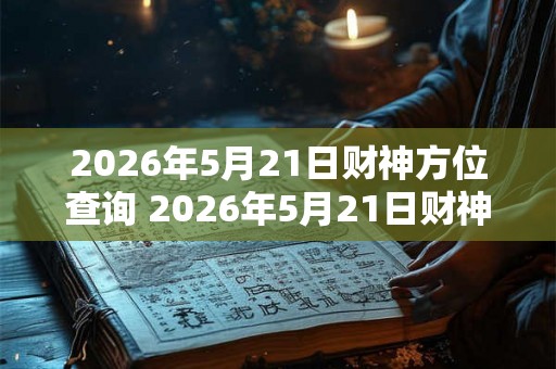 2026年5月21日财神方位查询 2026年5月21日财神方位在哪
