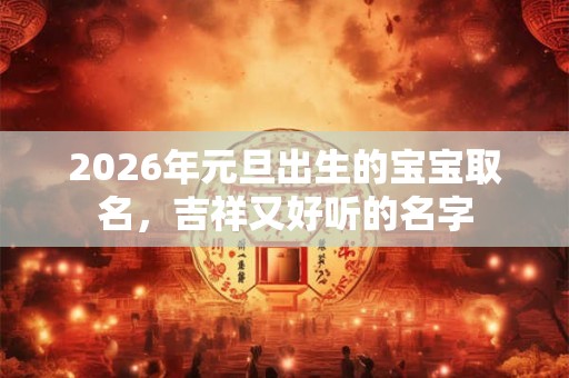 2026年元旦出生的宝宝取名，吉祥又好听的名字