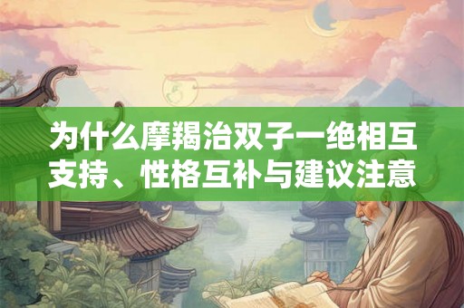 为什么摩羯治双子一绝相互支持、性格互补与建议注意事项