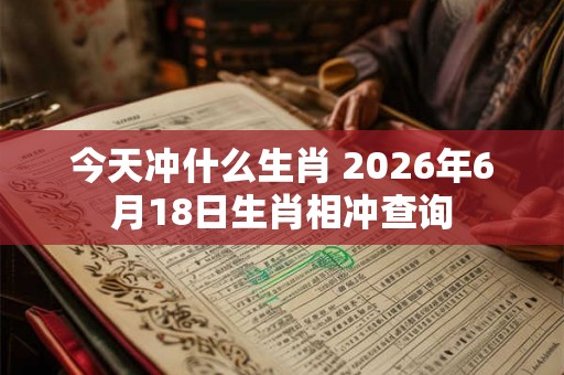今天冲什么生肖 2026年6月18日生肖相冲查询