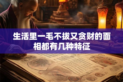 生活里一毛不拔又贪财的面相都有几种特征