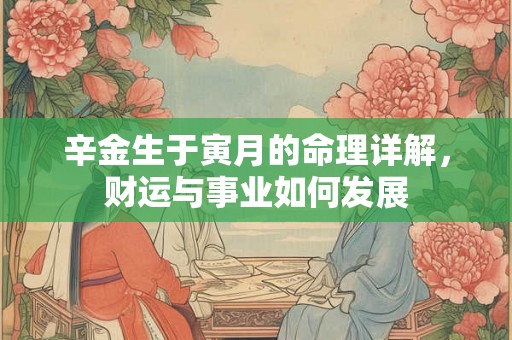 辛金生于寅月的命理详解,财运与事业如何发展 辛金生于寅月的命理详解,财运与事业如何发展
