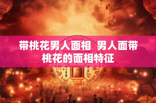 带桃花男人面相  男人面带桃花的面相特征