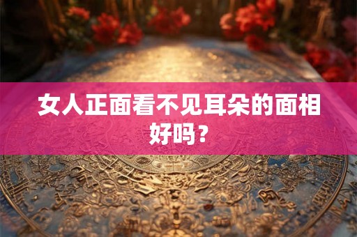 女人正面看不见耳朵的面相好吗？