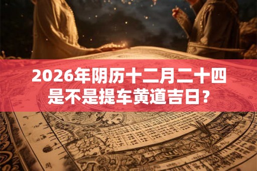 2026年阴历十二月二十四是不是提车黄道吉日？