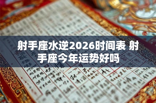 射手座水逆2026时间表 射手座今年运势好吗