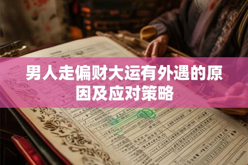 男人走偏财大运有外遇的原因及应对策略