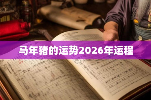 马年猪的运势2026年运程