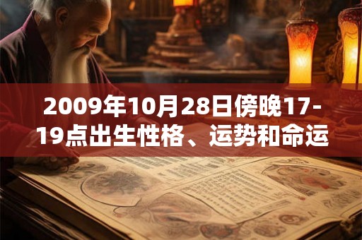 2009年10月28日傍晚17-19点出生性格、运势和命运 2009年10月28日傍晚17-19点出生性格、运势和命运