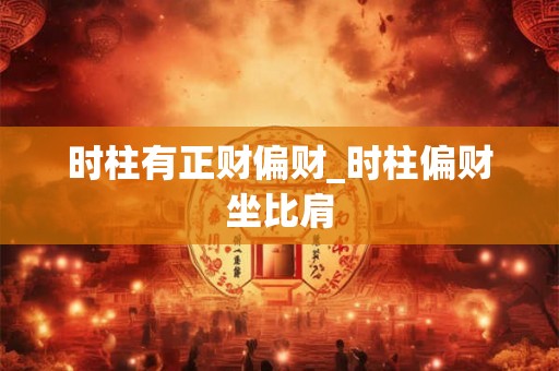 时柱有正财偏财_时柱偏财坐比肩