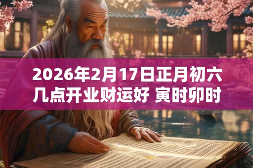 2026年2月17日正月初六几点开业财运好 寅时卯时是吉时