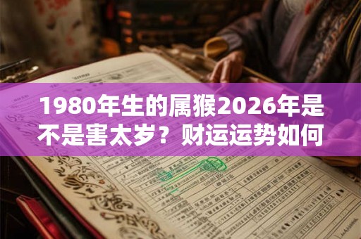 1980年生的属猴2026年是不是害太岁？财运运势如何？
