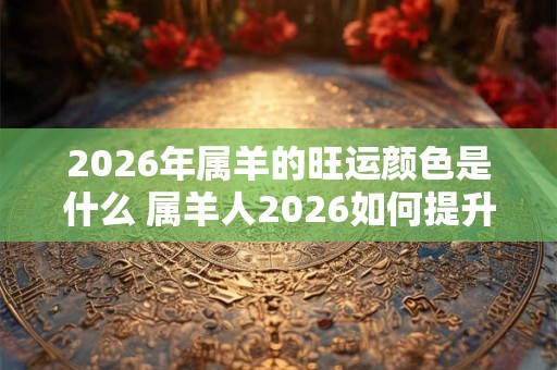 2026年属羊的旺运颜色是什么 属羊人2026如何提升运势