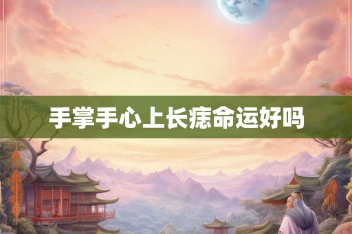 手掌手心上长痣命运好吗