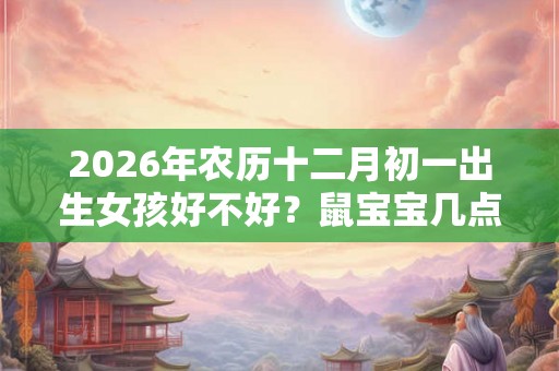 2026年农历十二月初一出生女孩好不好？鼠宝宝几点出生最好？