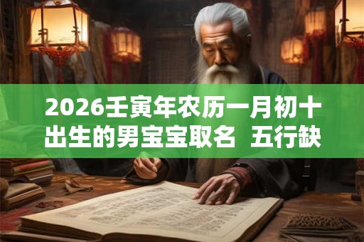 2026壬寅年农历一月初十出生的男宝宝取名  五行缺啥