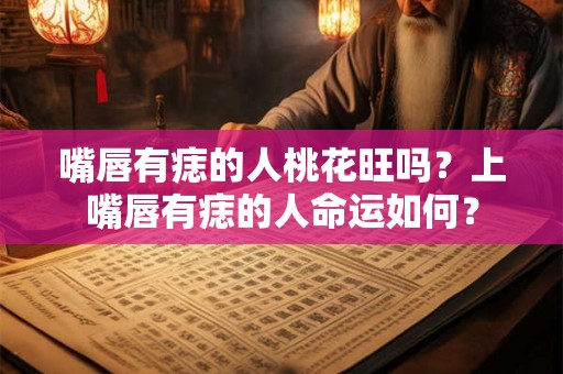 嘴唇有痣的人桃花旺吗？上嘴唇有痣的人命运如何？