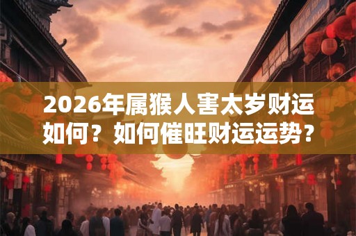 2026年属猴人害太岁财运如何？如何催旺财运运势？