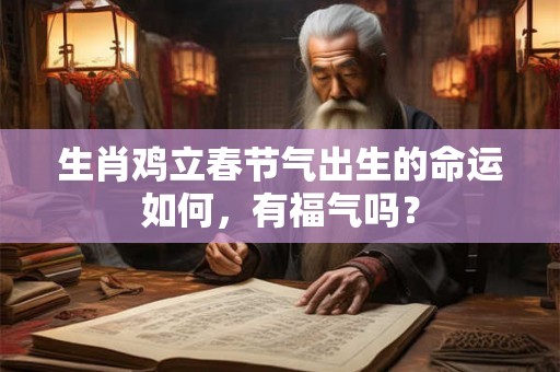 生肖鸡立春节气出生的命运如何,有福气吗? 生肖鸡立春节气出生的命运如何,有福气吗?