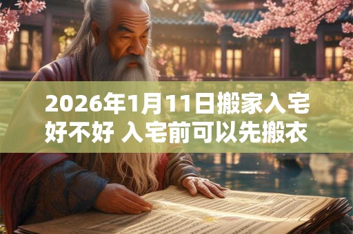 2026年1月11日搬家入宅好不好 入宅前可以先搬衣服吗