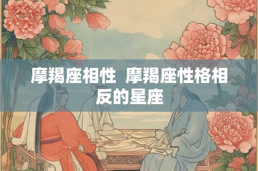 摩羯座相性  摩羯座性格相反的星座