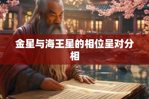金星与海王星的相位呈对分相