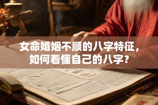 女命婚姻不顺的八字特征,如何看懂自己的八字? 女命婚姻不顺的八字特征,如何看懂自己的八字?