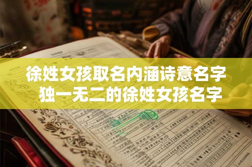徐姓女孩取名内涵诗意名字  独一无二的徐姓女孩名字2026
