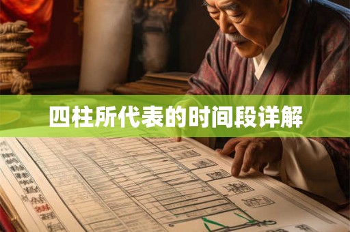 四柱所代表的时间段详解