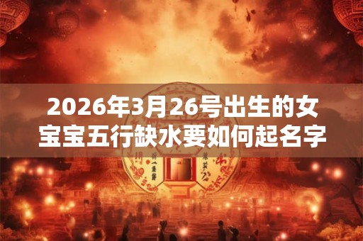 2026年3月26号出生的女宝宝五行缺水要如何起名字