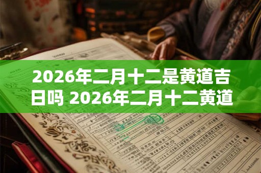 2026年二月十二是黄道吉日吗 2026年二月十二黄道吉日