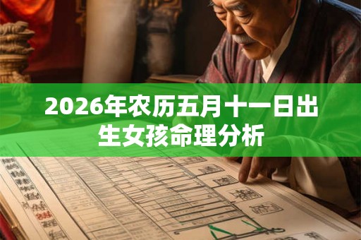 2026年农历五月十一日出生女孩命理分析