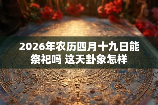 2026年农历四月十九日能祭祀吗 这天卦象怎样