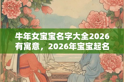 牛年女宝宝名字大全2026有寓意，2026年宝宝起名宜忌