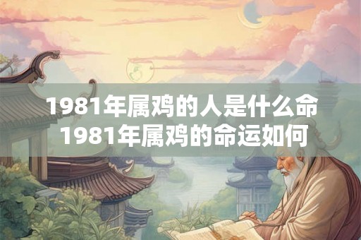 1981年属鸡的人是什么命 1981年属鸡的命运如何