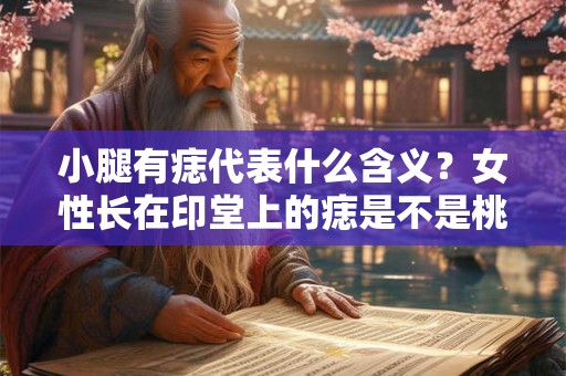 小腿有痣代表什么含义？女性长在印堂上的痣是不是桃花痣？