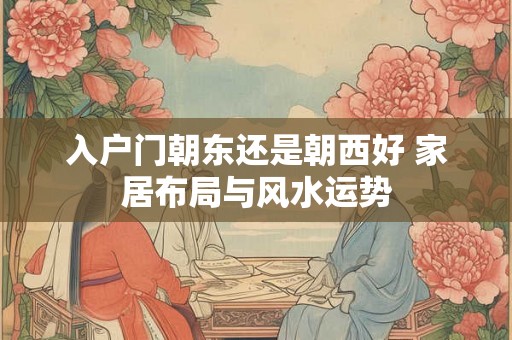 入户门朝东还是朝西好 家居布局与风水运势 入户门朝东还是朝西好 家居布局与风水运势