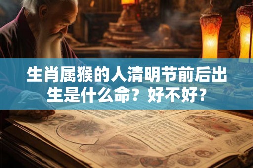 生肖属猴的人清明节前后出生是什么命?好不好? 生肖属猴的人清明节前后出生是什么命?好不好?