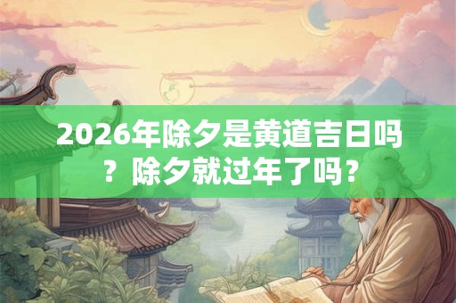 2026年除夕是黄道吉日吗?除夕就过年了吗? 2026年除夕是黄道吉日吗?除夕就过年了吗?
