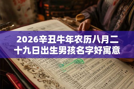 2026辛丑牛年农历八月二十九日出生男孩名字好寓意的字