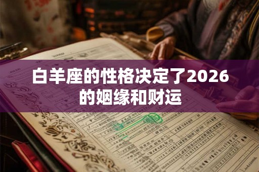 白羊座的性格决定了2026的姻缘和财运