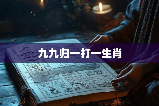 九九归一打一生肖
