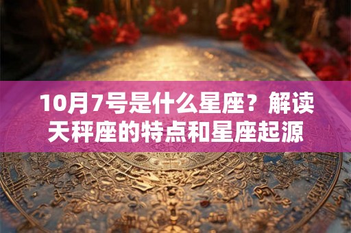 10月7号是什么星座？解读天秤座的特点和星座起源