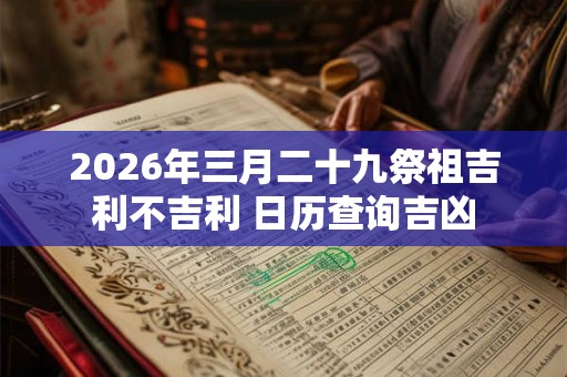 2026年三月二十九祭祖吉利不吉利 日历查询吉凶 2026年三月二十九祭祖吉利不吉利 日历查询吉凶