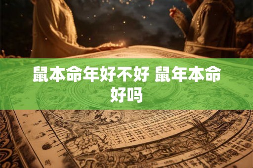 鼠本命年好不好 鼠年本命好吗