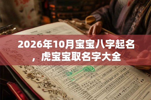2026年10月宝宝八字起名，虎宝宝取名字大全