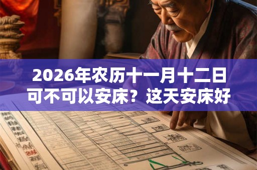 2026年农历十一月十二日可不可以安床？这天安床好吗？