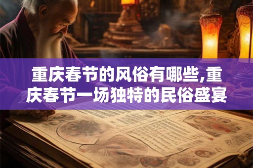 重庆春节的风俗有哪些,重庆春节一场独特的民俗盛宴