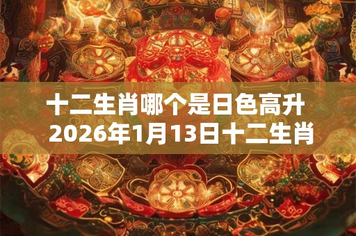 十二生肖哪个是日色高升  2026年1月13日十二生肖运势